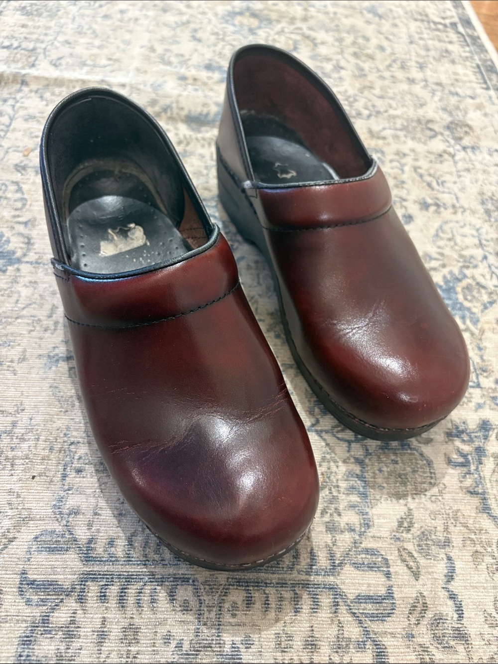 Dansko Slip-On Work Clog in Burgundy - size 40 (US 9.5)